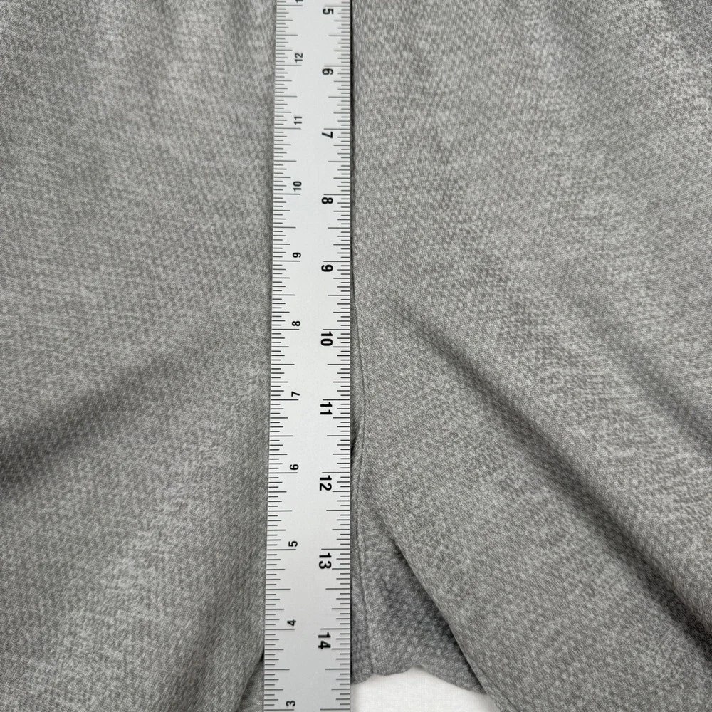 Adidas Athletic Shorts Mens Large Mesh Panel Performance Grey White Gym Workout